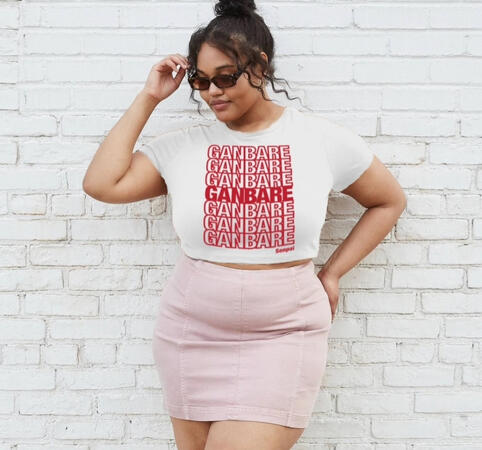 Ganbare, Ganbare Cropped Top