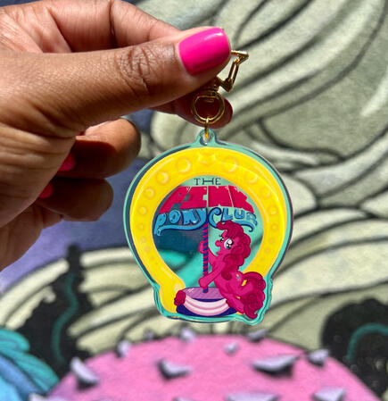 Pink Pony Keychain